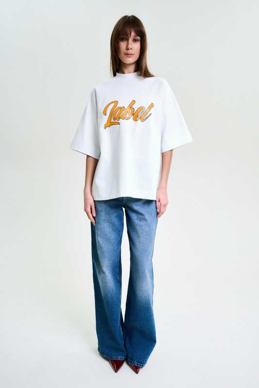 Футболка с рукавом реглан LABEL WHITE Футболка с рукавом реглан LABEL WHITE